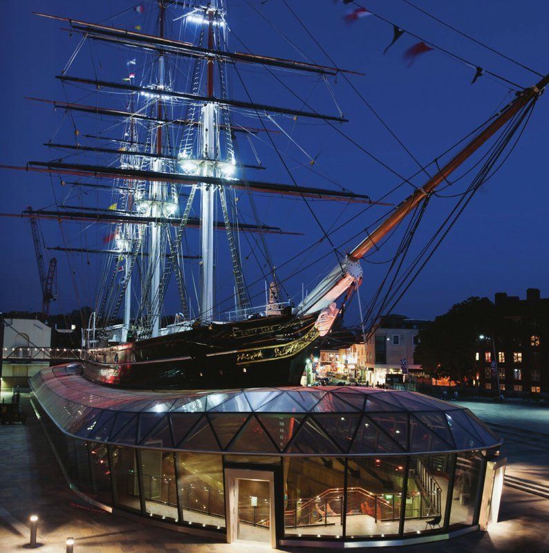 Cutty Sark, Londýn – iluminačné osvetlenie historickej lode - Obrázok 1